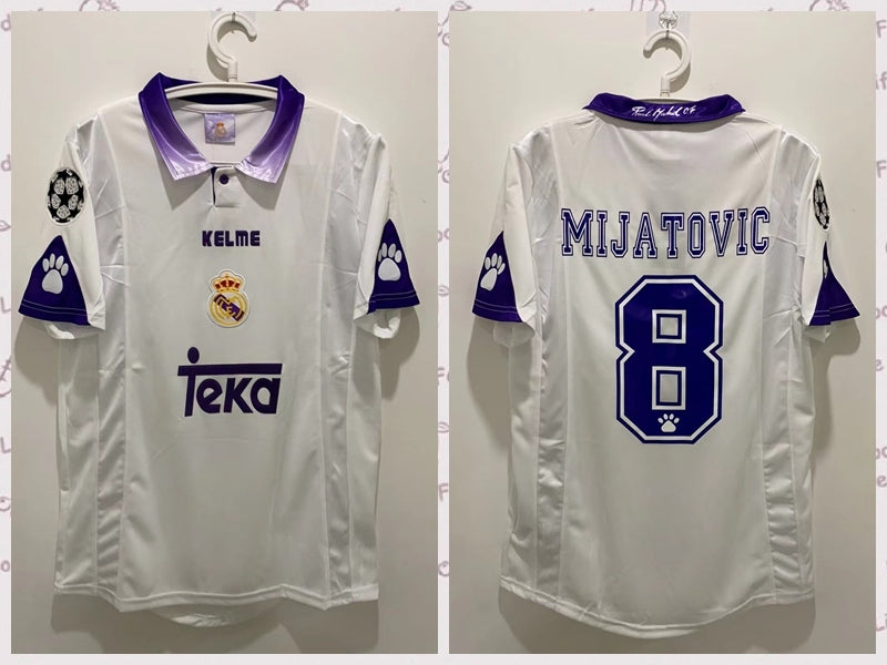 Predrag Miatovic Real Madrid 1997/98 Home Retro Jersey