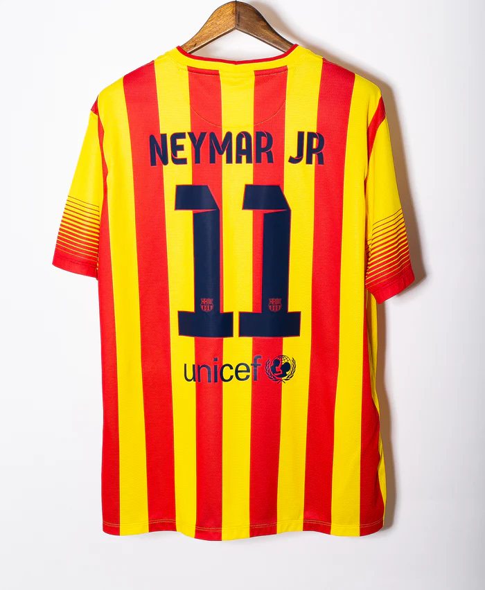 Neymar 2013-14 Barcelona Away Original Retro Jersey