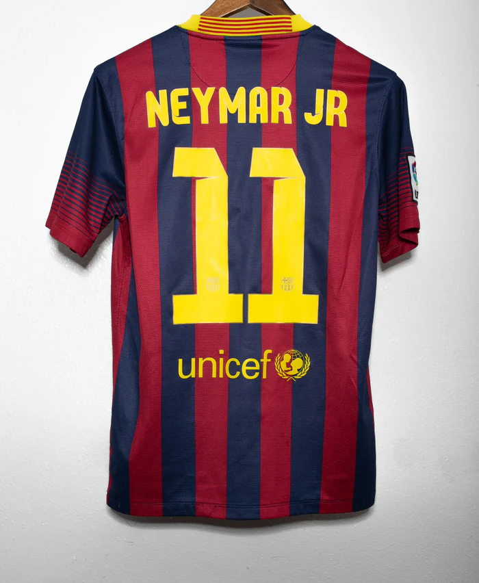 Neymar 2013-14 Barcelona Home Original Retro Jersey