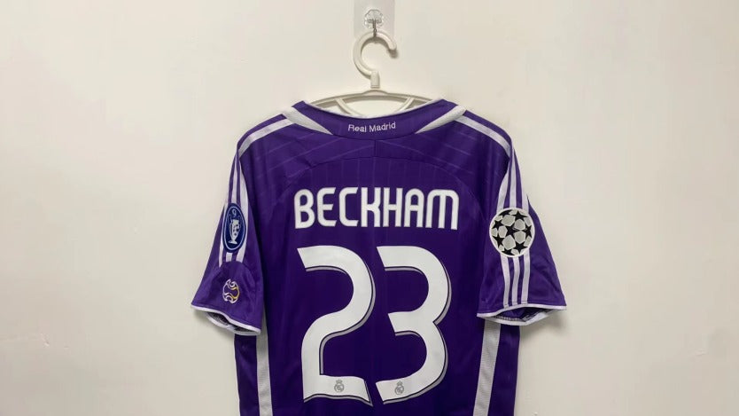 David Beckham Real Madrid 06/07 Fourth away Original Retro Jersey