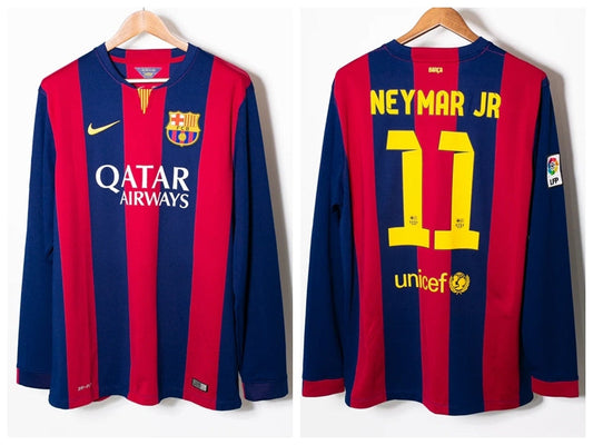 Neymar 2014-15 Barcelona Home Original Retro Jersey
