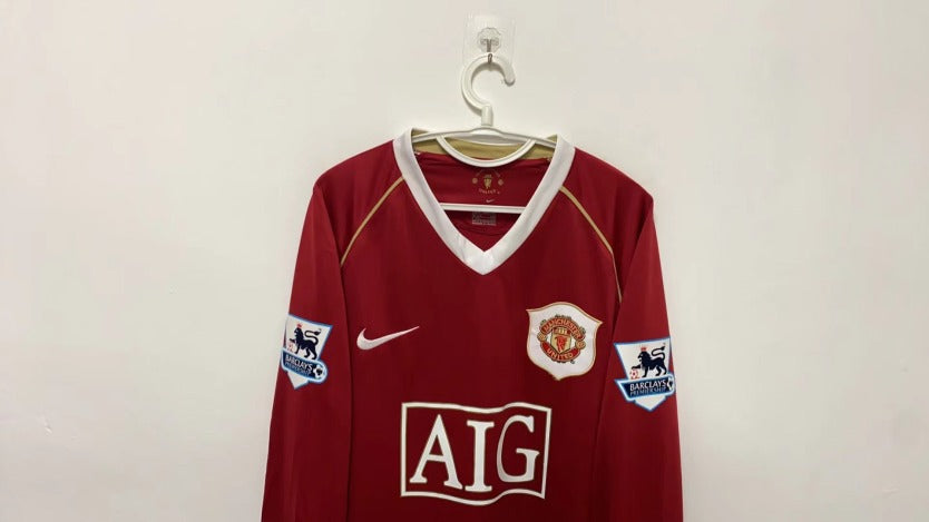 Cristiano Ronaldo CR7 Manchester United 06/07 Home Long sleeve Retro Jersey