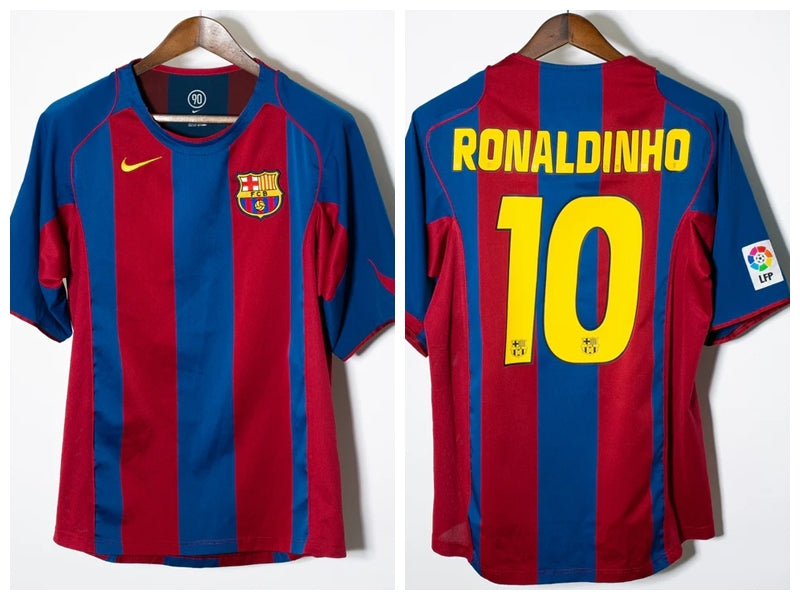 Ronaldinho Barcelona 04/05 Home Original Retro Jersey