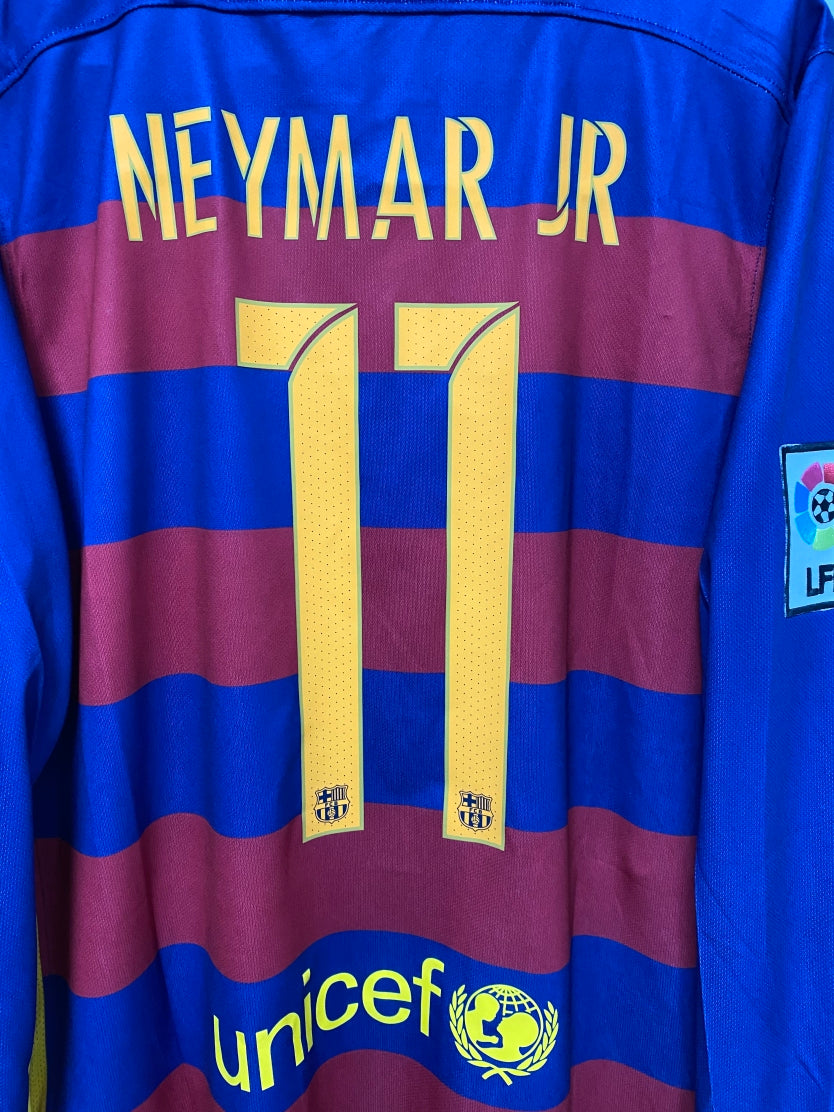 Neymar 2015-16 Barcelona Home Original Retro Jersey