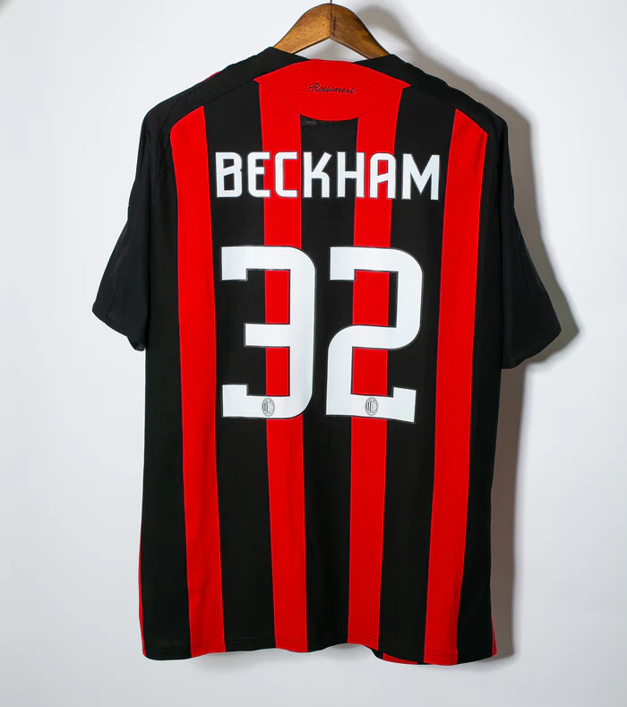 David Beckham AC Milan 08/09 Home Original Retro Jersey