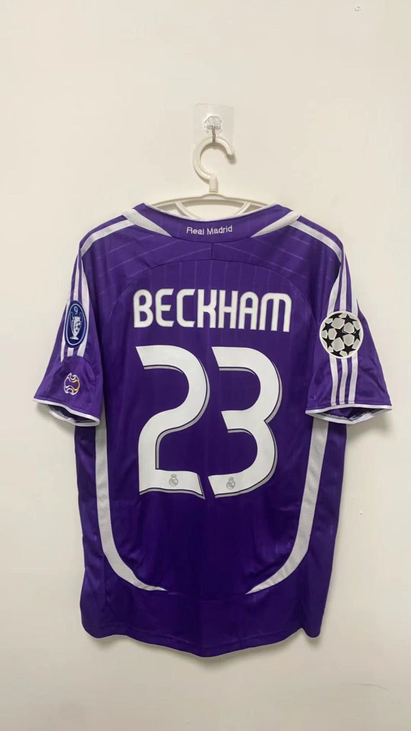 David Beckham Real Madrid 06/07 Fourth away Original Retro Jersey