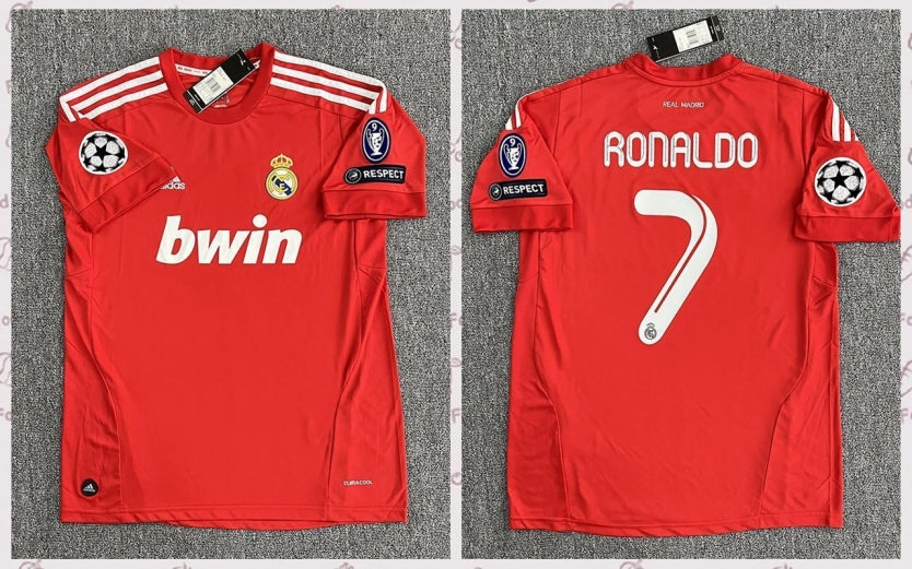 Cristiano Ronaldo CR7 Real Madrid 11/12Away Original Retro Jersey Purple