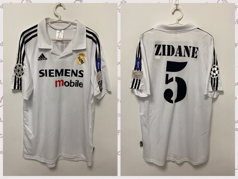 Zidane Real Madrid 02/03 Home Original Retro short sleeve Jersey