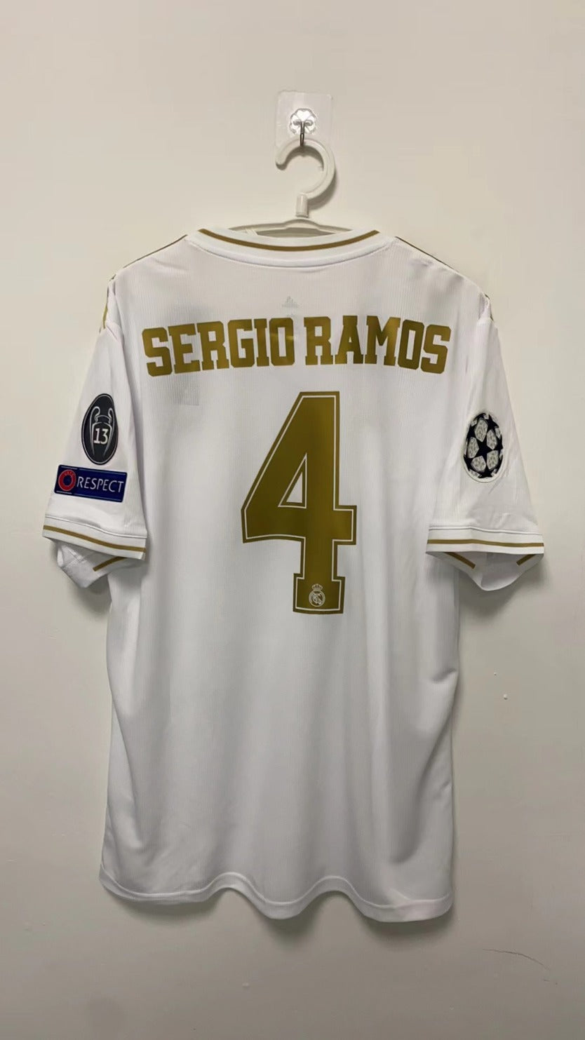 Sergio Ramos Real Madrid 19/20 Home Original Retro Jersey