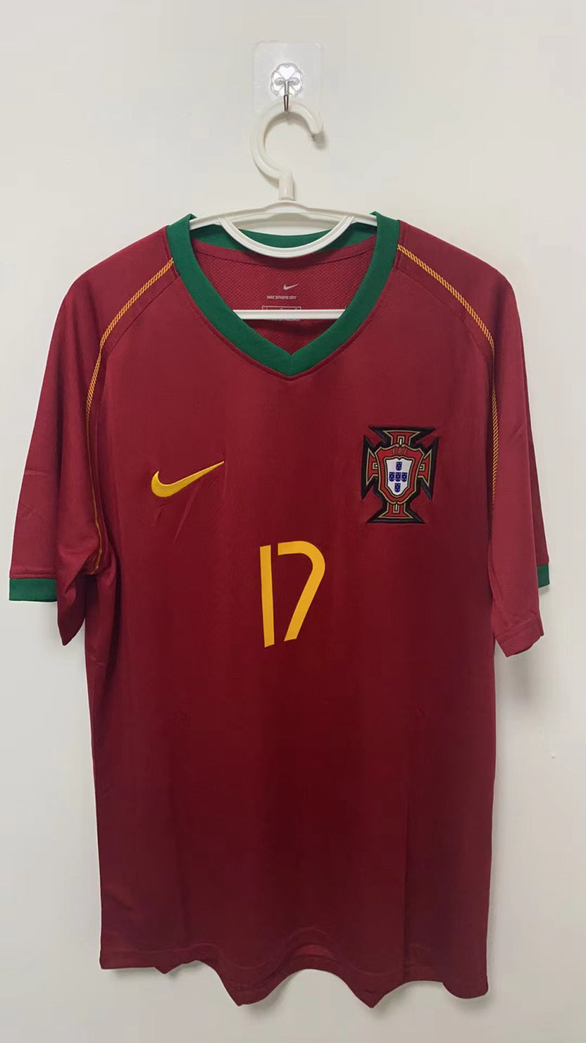 Cristiano Ronaldo CR7 Portugal National Team 2006 Home Original Retro Jersey