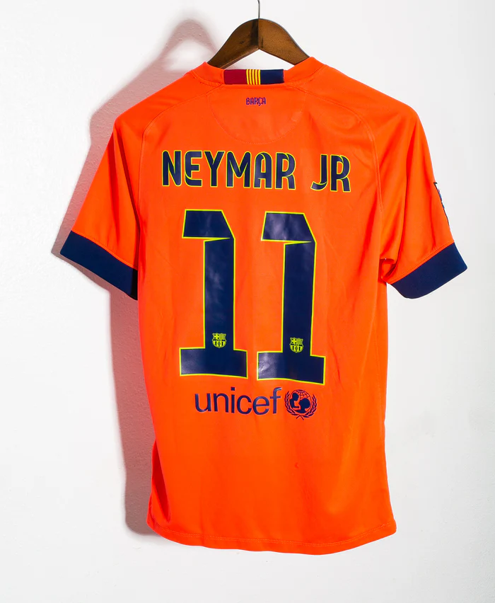 Neymar 2014-15 Barcelona Away Original Retro Jersey
