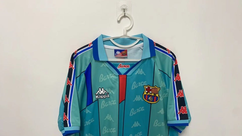 Ronaldo Barcelona 96/97 away game short sleeved Original Retro Jersey