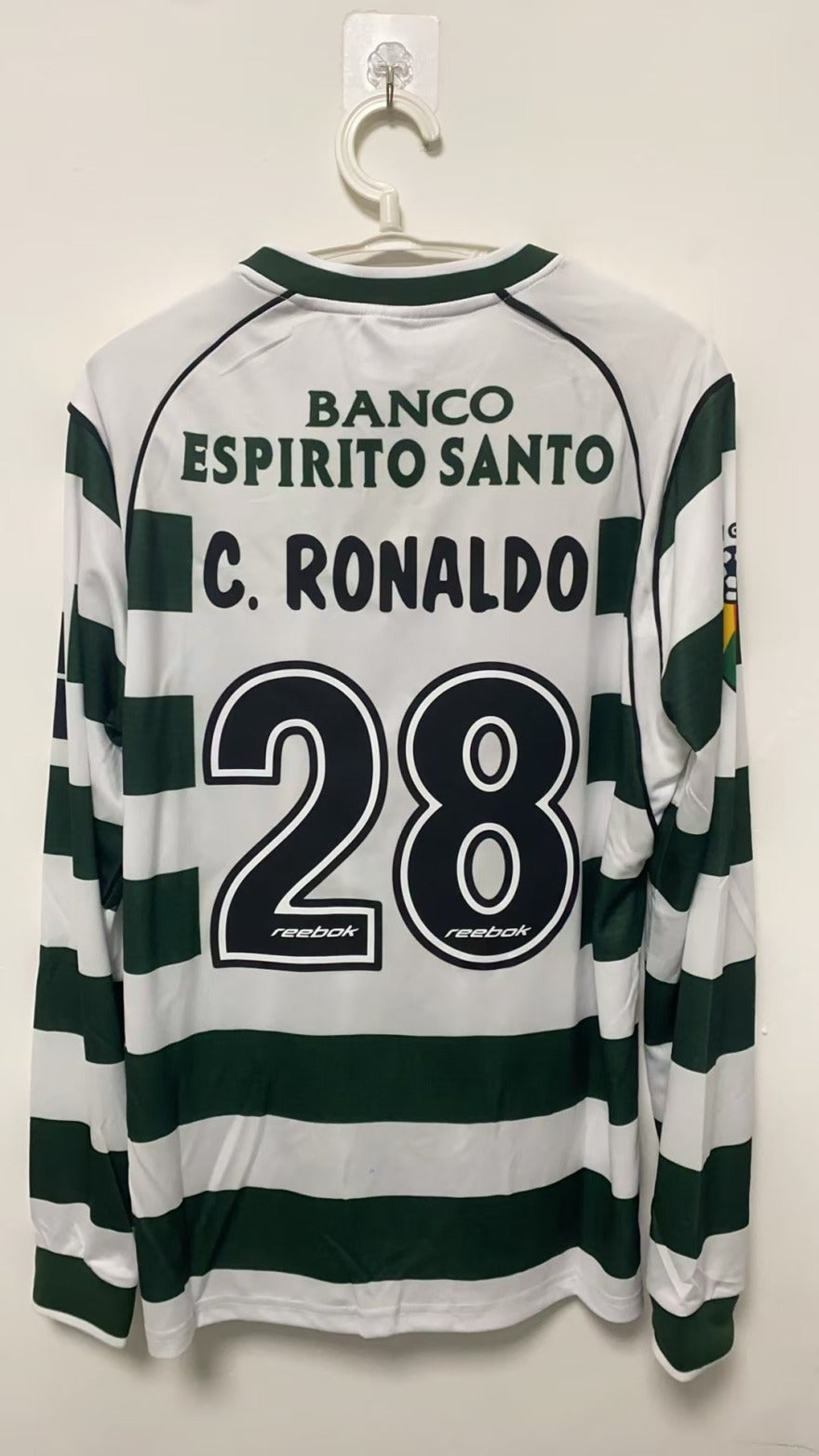 Cristiano Ronaldo CR7 Sporting Lisbon 01/03 Home Long-sleeve Retro Jersey