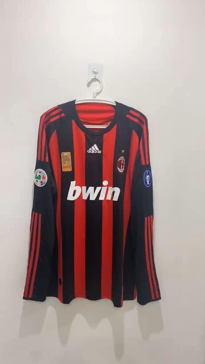David Beckham AC Milan 08/09 Home Original Retro Jersey