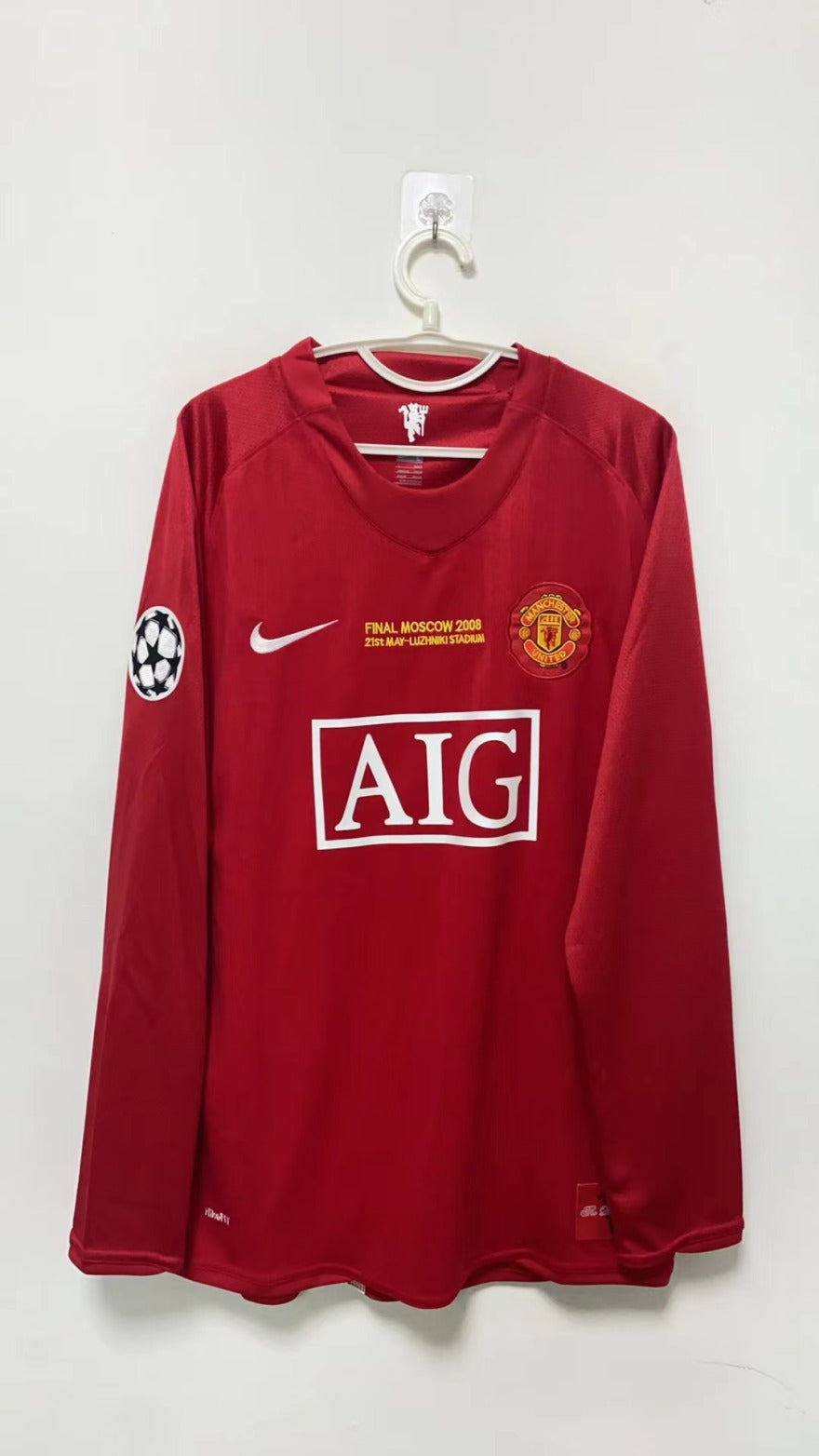 Cristiano Ronaldo CR7 Manchester United 07/08 Home Original Retro Jersey