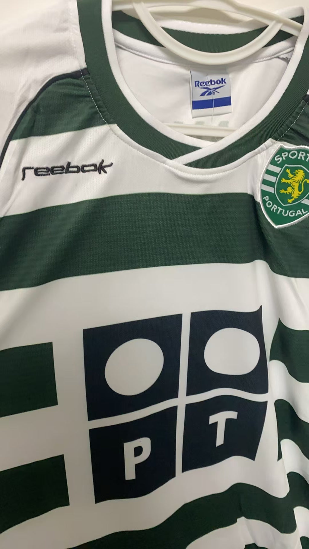 Cristiano Ronaldo CR7 Sporting Lisbon 01/03 Home Long-sleeve Retro Jersey