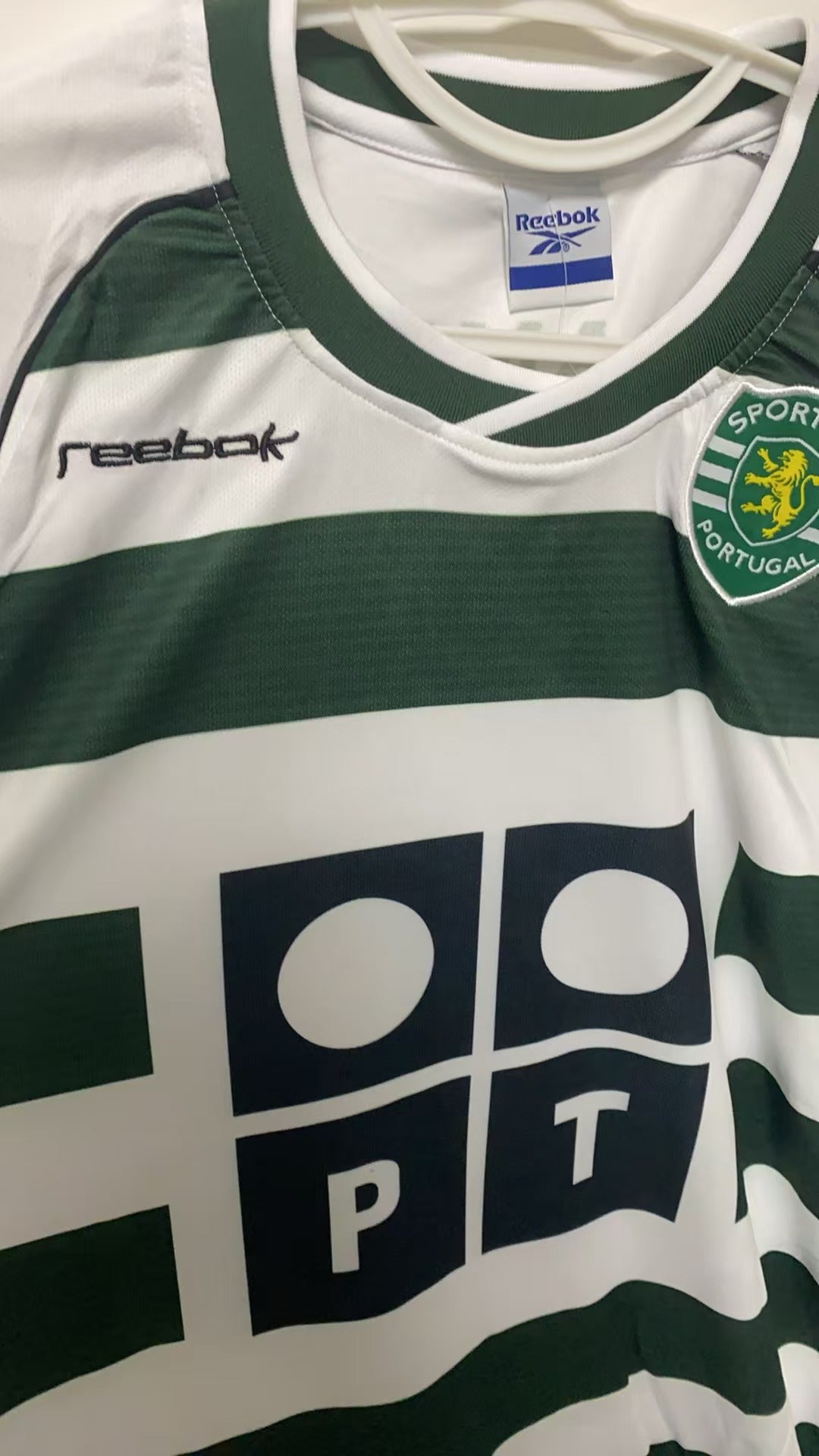 Cristiano Ronaldo CR7 Sporting Lisbon 01/03 Home Long-sleeve Retro Jersey