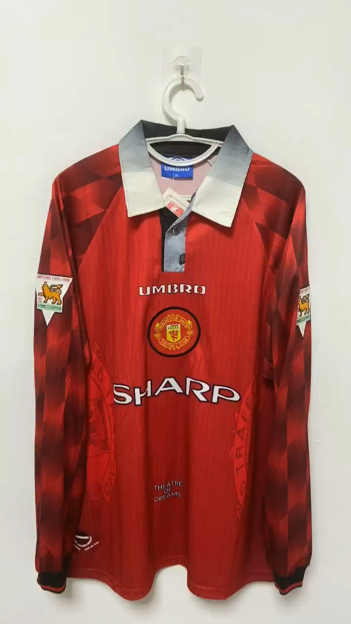 David Beckham Manchester United 95/96 Home Original Retro Jersey