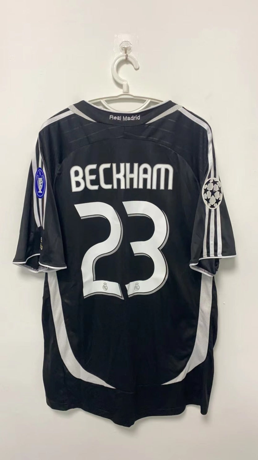 David Beckham Real Madrid 06/07 Third away Original Retro Jersey