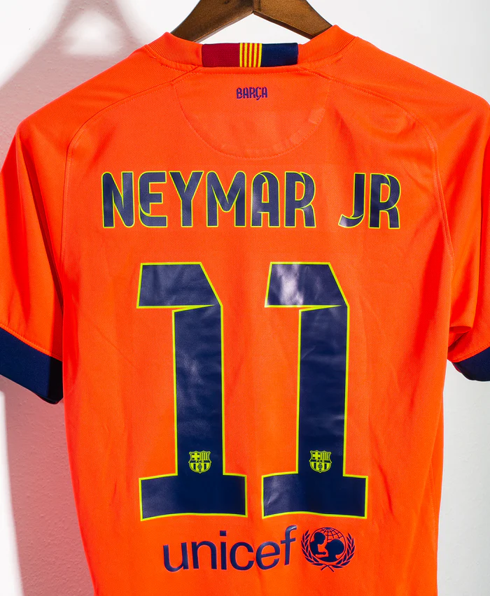 Neymar 2014-15 Barcelona Away Original Retro Jersey
