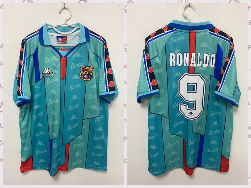 Ronaldo Barcelona 96/97 away game short sleeved Original Retro Jersey