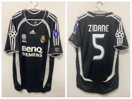 Zidane Real Madrid 05/06 Second away game in the Champions League Original Retro Jersey