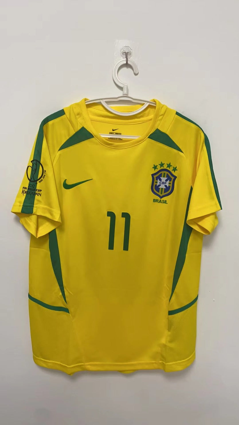 Ronaldinho Brazilian National Team 2002 Home Original Retro Jersey