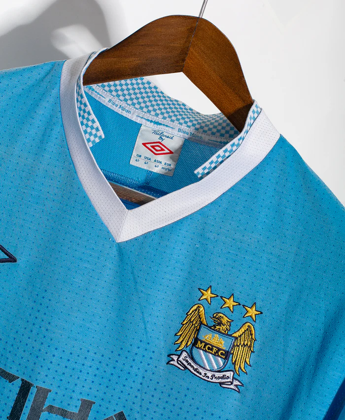 Kun Aguero Manchester City 2011/12 Home Original Retro Jersey