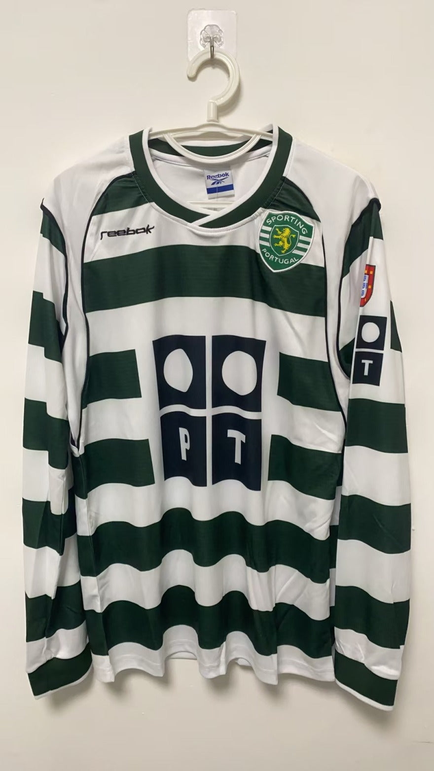 Cristiano Ronaldo CR7 Sporting Lisbon 01/03 Home Long-sleeve Retro Jersey