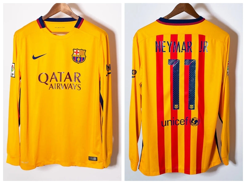 Neymar 2015-16 Barcelona Away Original Retro Jersey